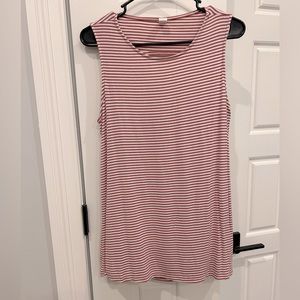 CY London Stripe Keyhole Back Tank Size Large